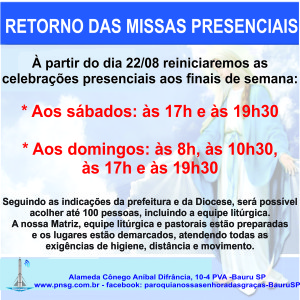 Retorno das Missas